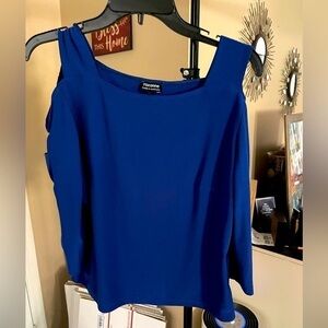 Gorgeous sapphire blue top by Roxanne Australia. Size 10. EUC